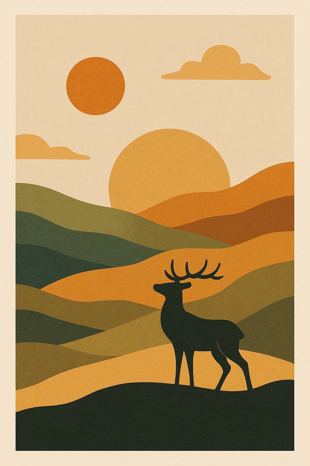 Abstract Earthy Vertical